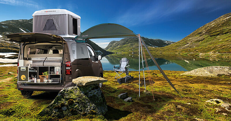 Raus zum Campen: Mit dem Toyota Proace City Verso