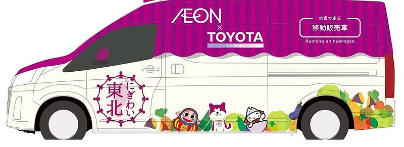 Toyota liefert Brennstoffzellenfahrzeug für mobilen Einzelhandel